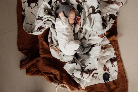 Pop Ya Tot - Polo Club - 100% Organic Cotton Swaddle