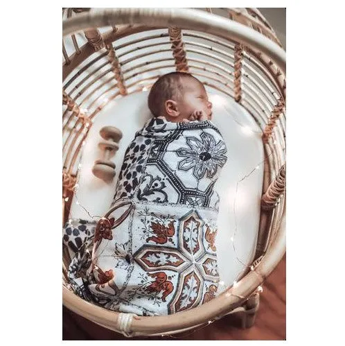 Pop Ya Tot - Tori's Tile - 100% Organic Cotton Swaddle