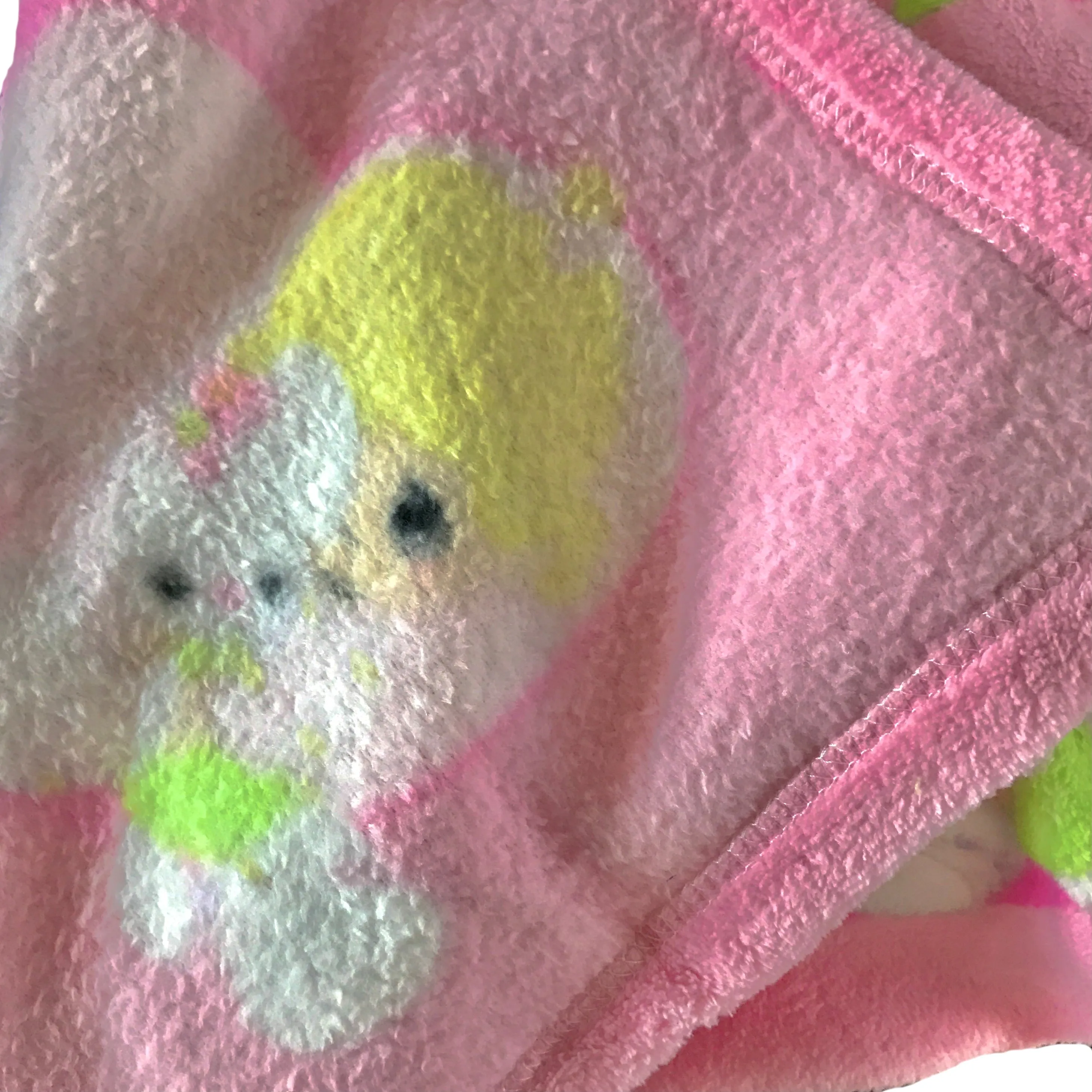 Precious Moments Girl Plush Soft Coral Fleece Crib Baby Blanket Nursery Pink or White Baby Shower Gift Girl with Bunny, Lamb, or Moon
