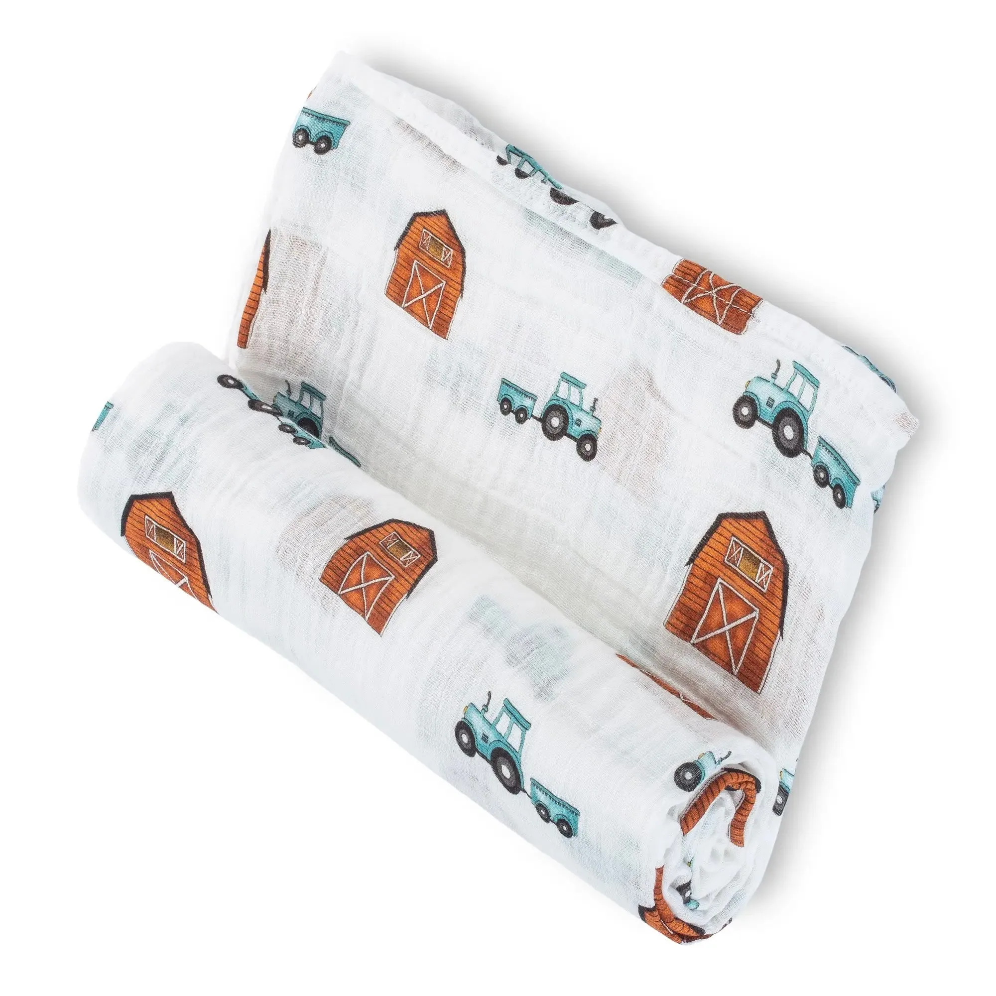 Red Barn & Tractor Swaddle