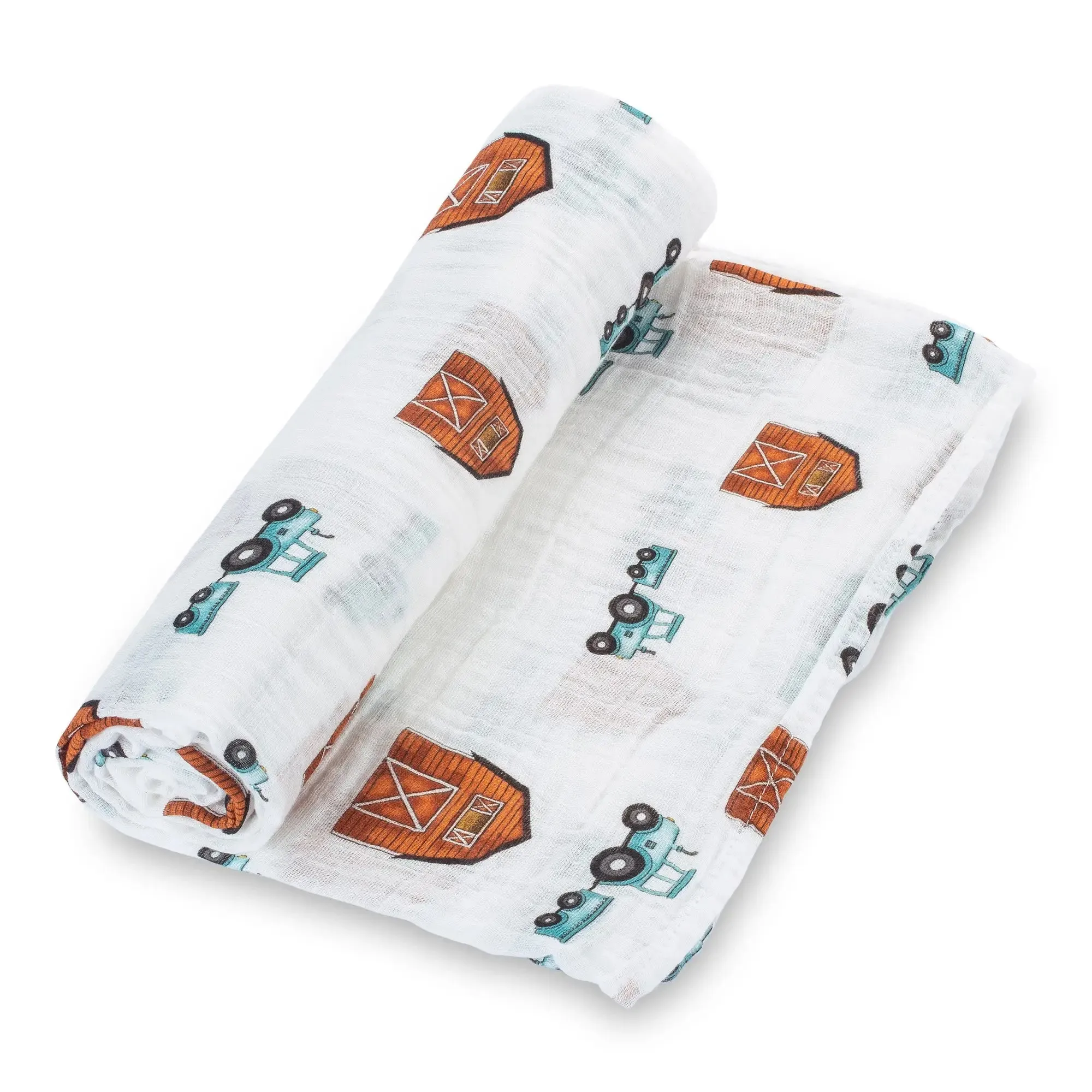 Red Barn & Tractor Swaddle