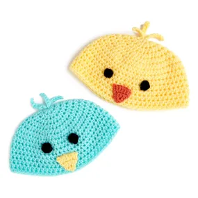 Red Heart Crochet Baby Chick Hats
