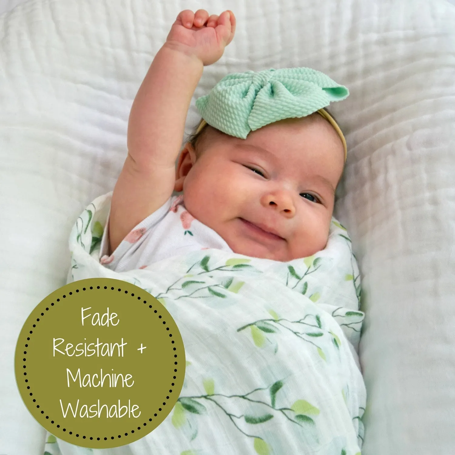 Relaxing Eucalyptus Baby Swaddle Blanket