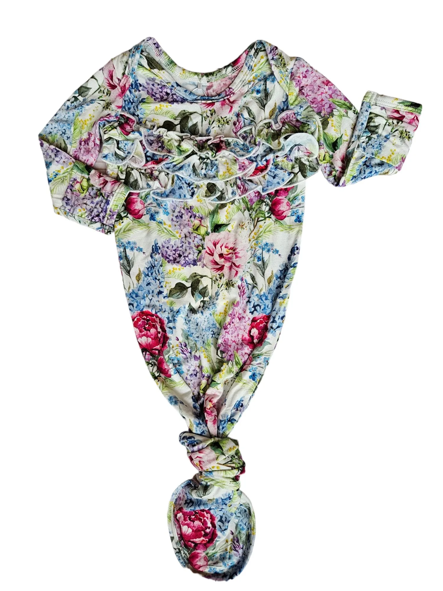 Rockin Royalty Baby Lila Lavender Ruffle Knot Gown