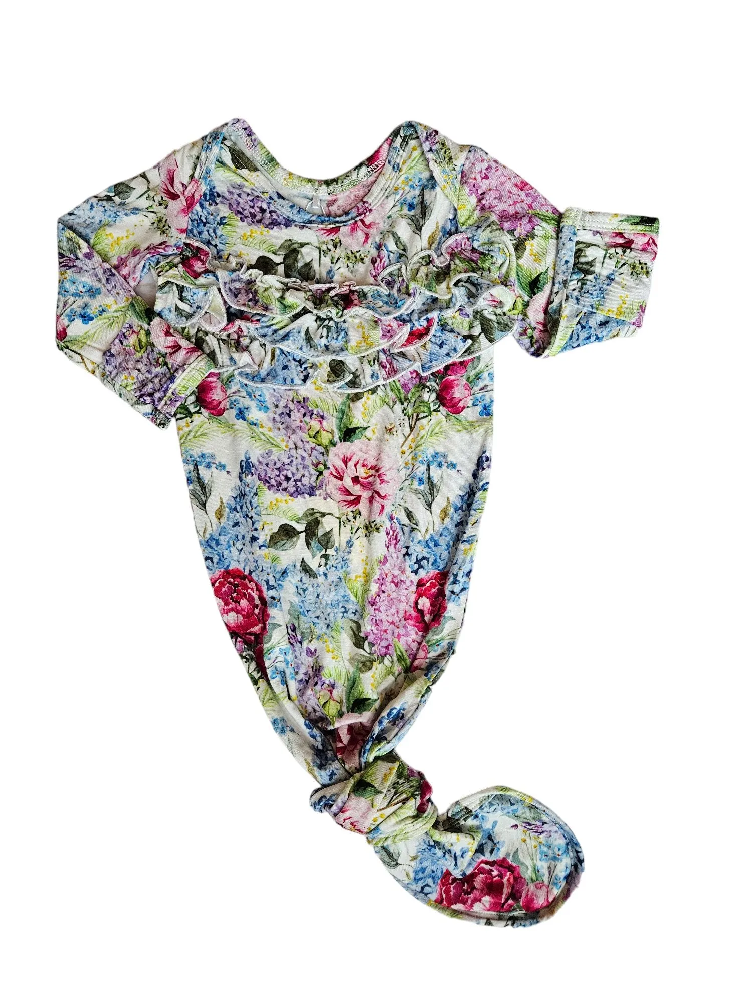 Rockin Royalty Baby Lila Lavender Ruffle Knot Gown