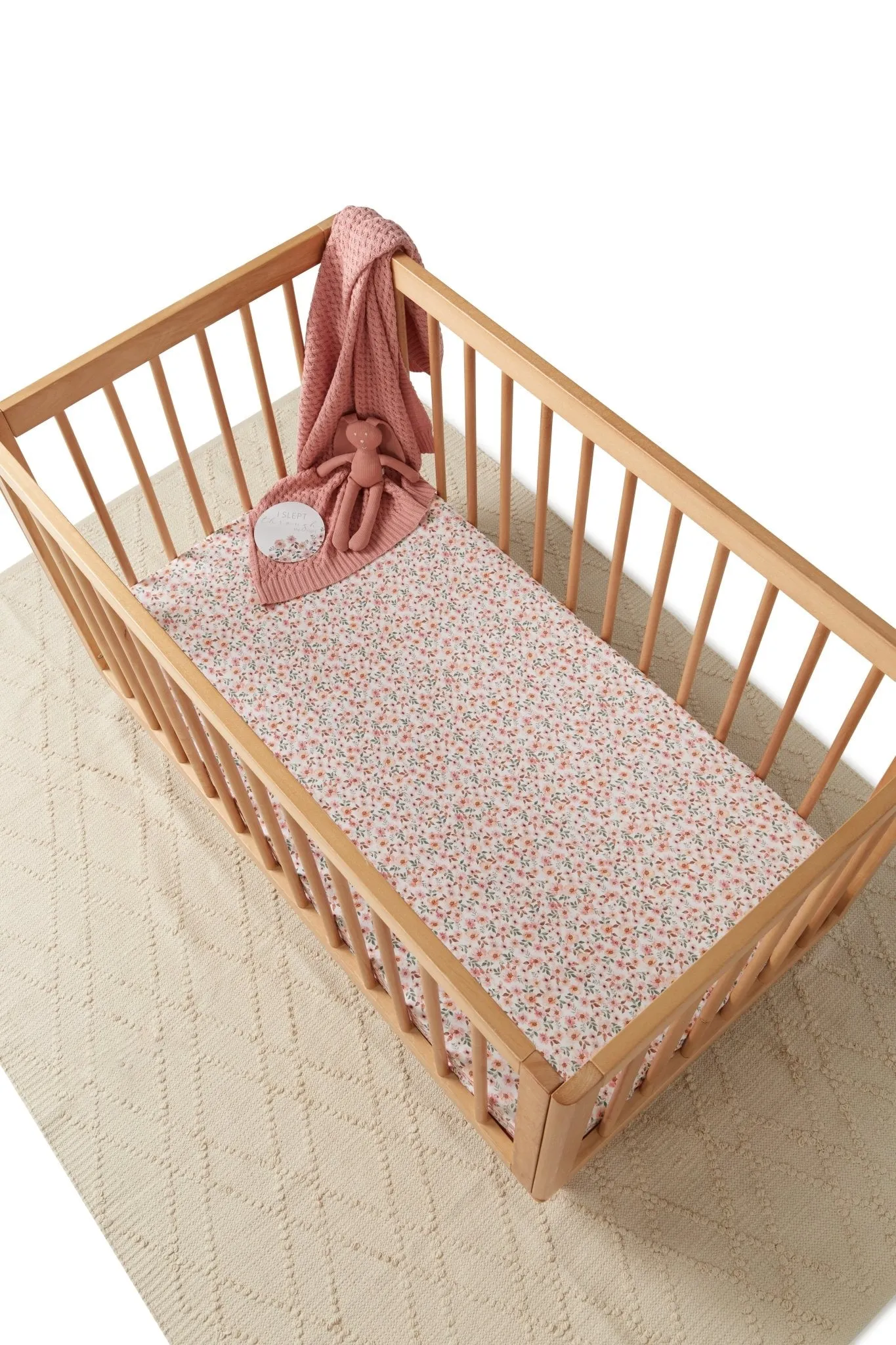 Rosa Pink Diamond Knit Blanket