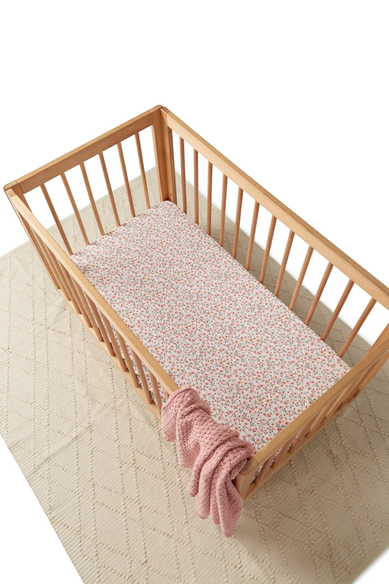 Rosa Pink Diamond Knit Blanket