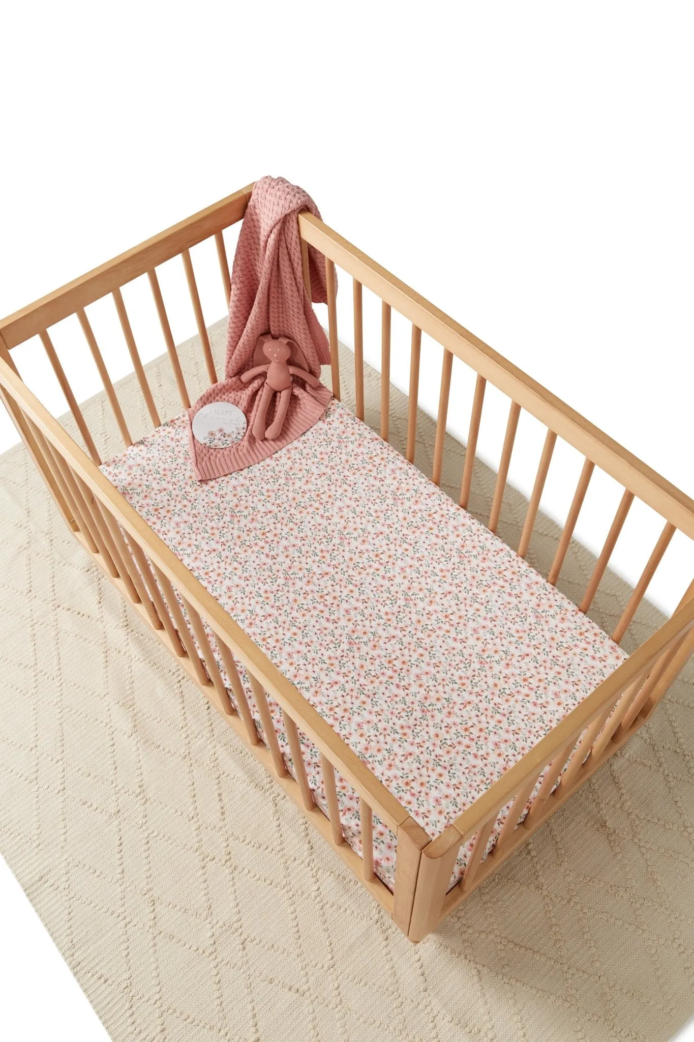 Rosa Pink Diamond Knit Blanket