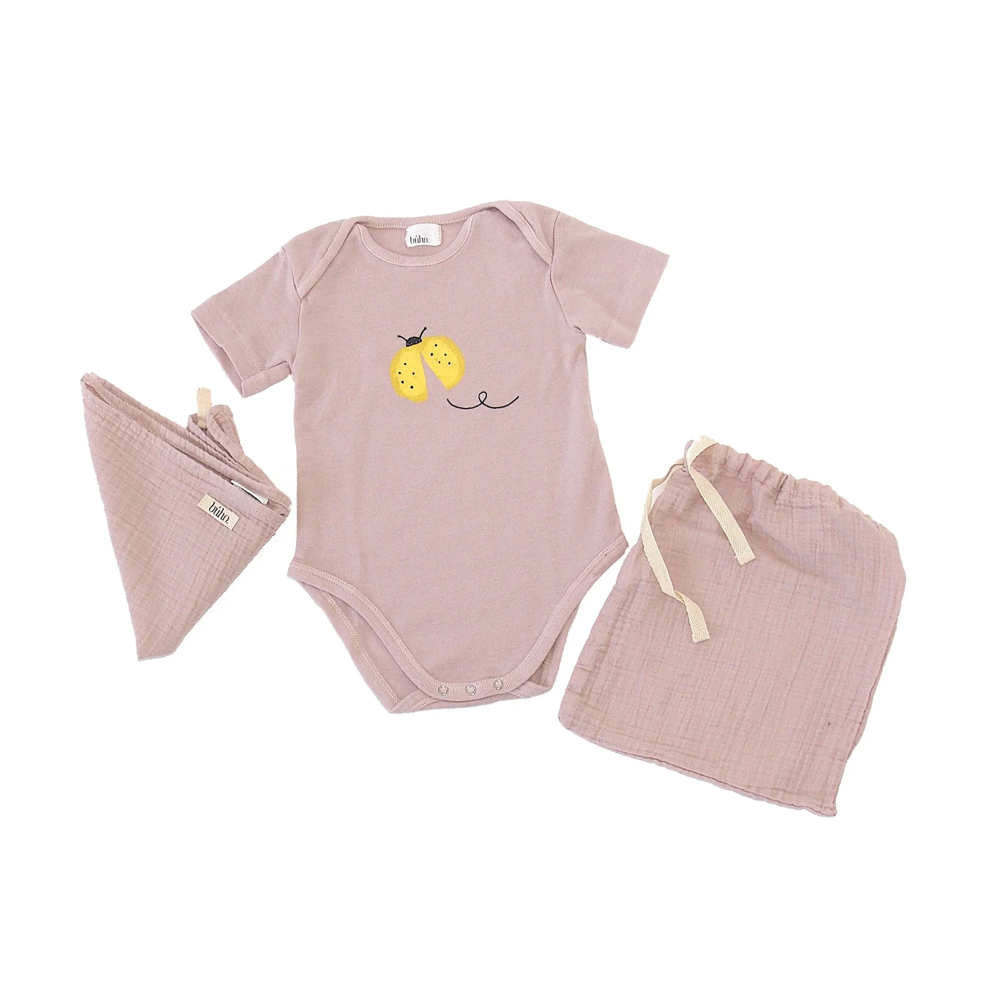 SET BABY LADY BUGS - Pale Rose