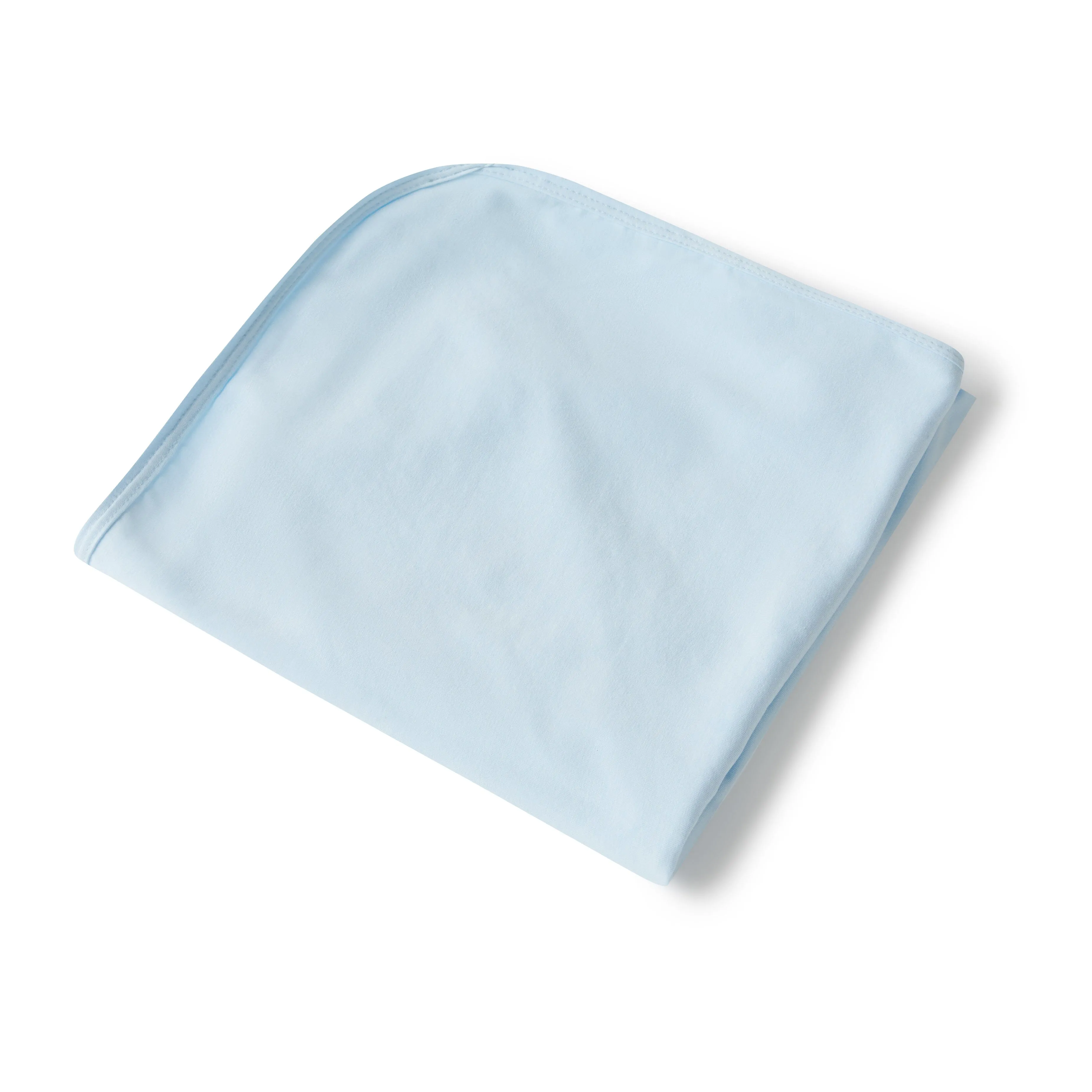 Snuggle Hunny - Organic Jersey Wrap & Beanie Set - Baby Blue