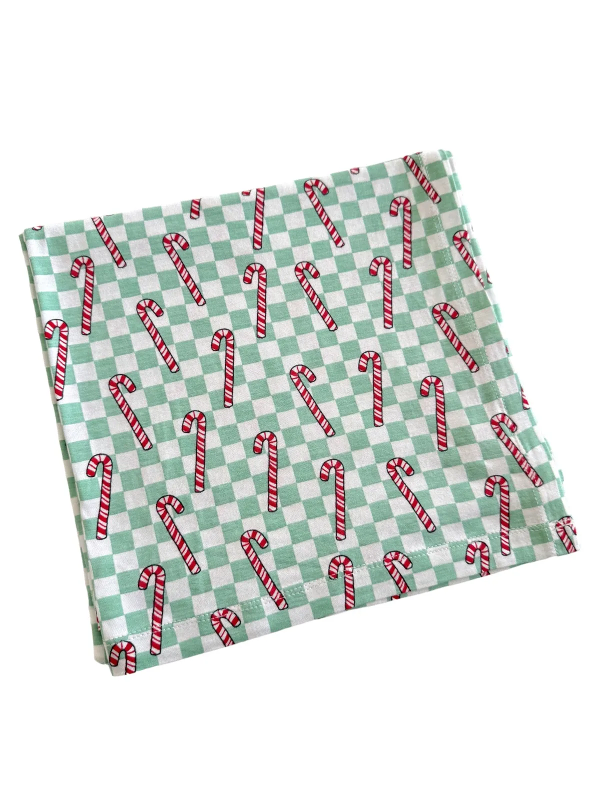 Stretch Swaddle Blanket, Winterfresh Candy Cane