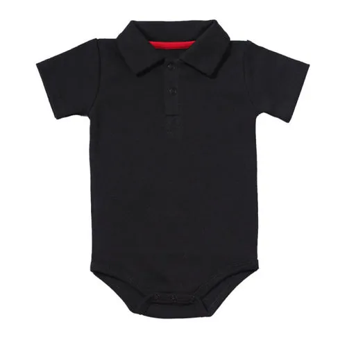 Summer Baby Boy Girl Rompers Turn-down Collar Infant Newborn Cotton