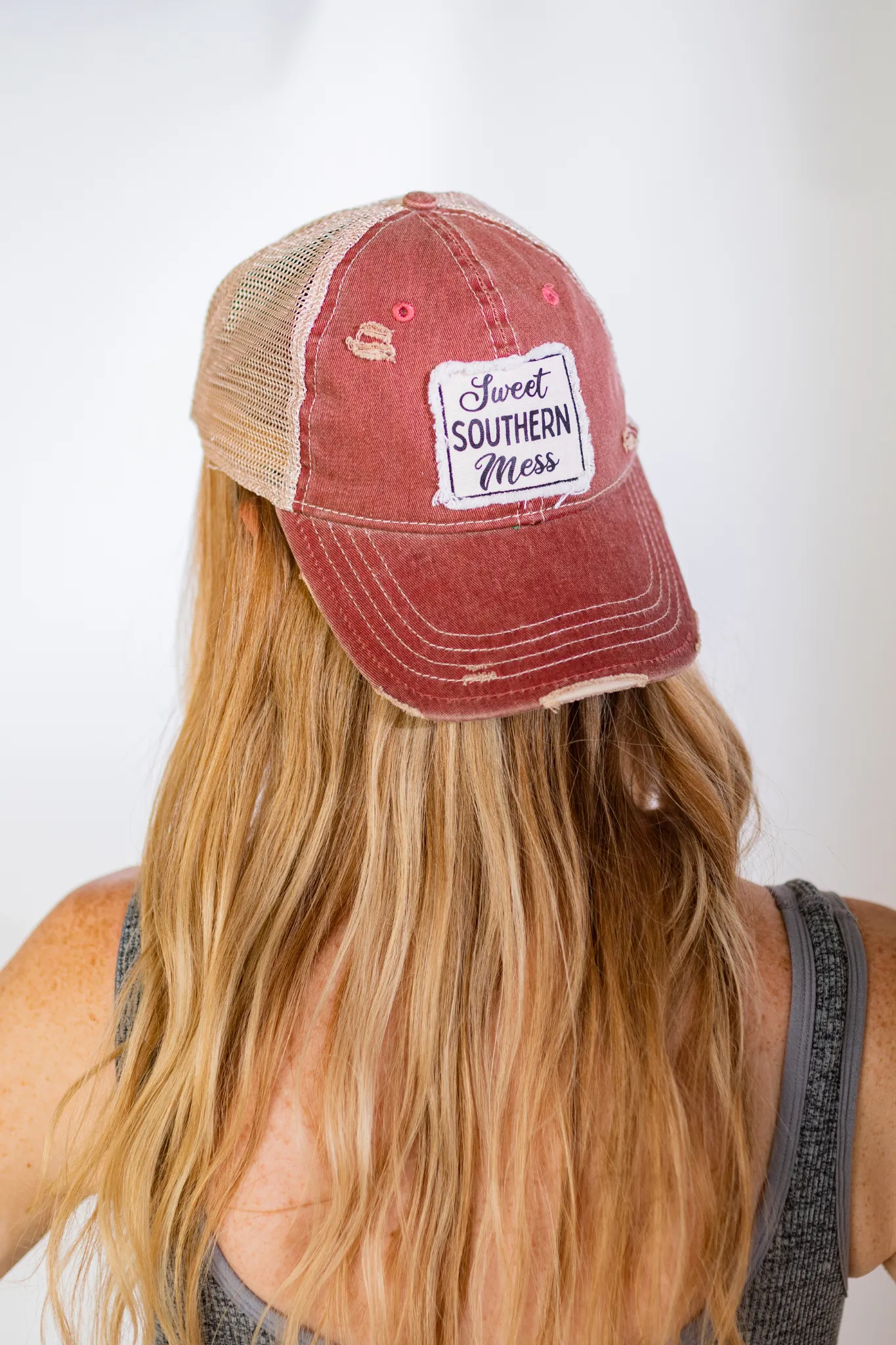 Sweet Southern Mess - Vintage Distressed Trucker Adult Hat