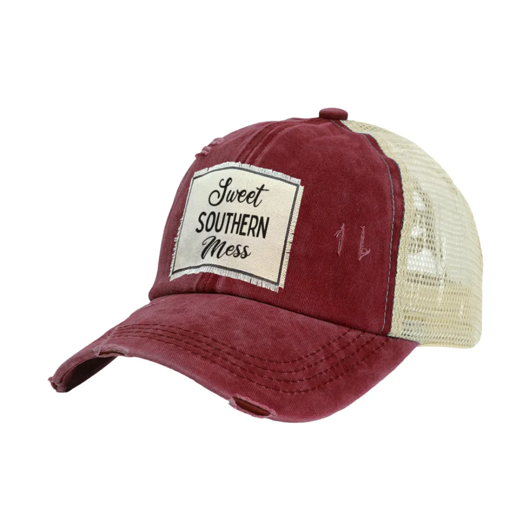 Sweet Southern Mess - Vintage Distressed Trucker Adult Hat