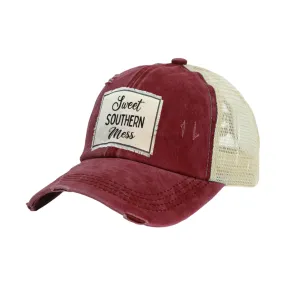 Sweet Southern Mess - Vintage Distressed Trucker Adult Hat