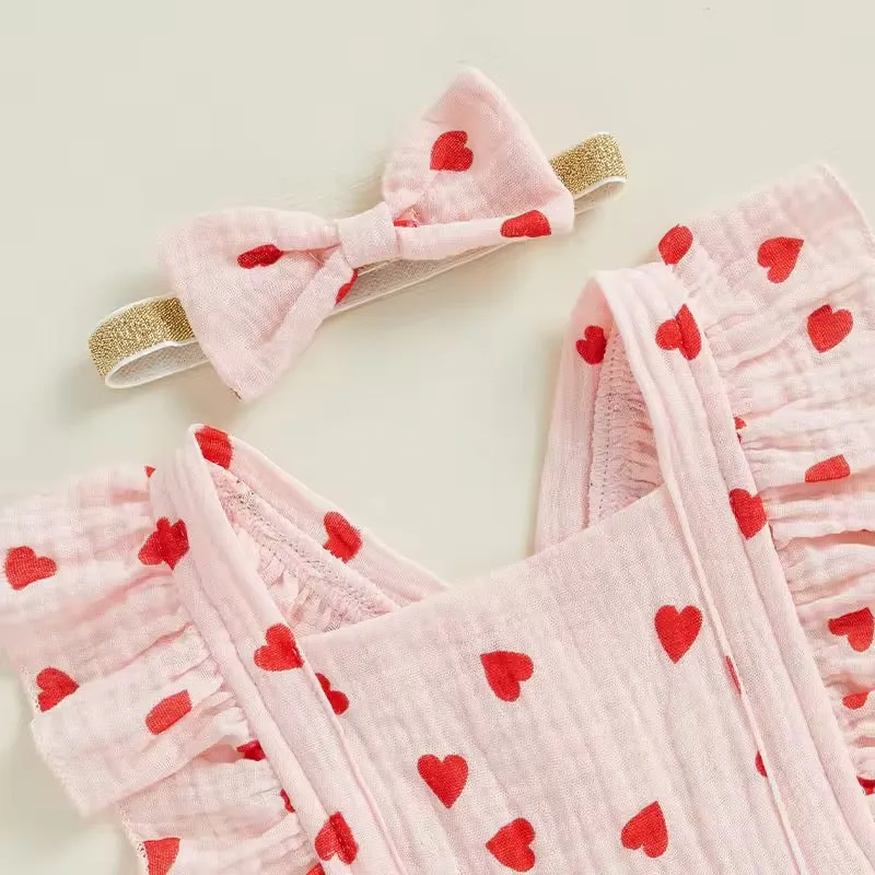 Sweetheart Ruffle Romper
