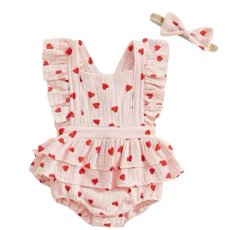 Sweetheart Ruffle Romper