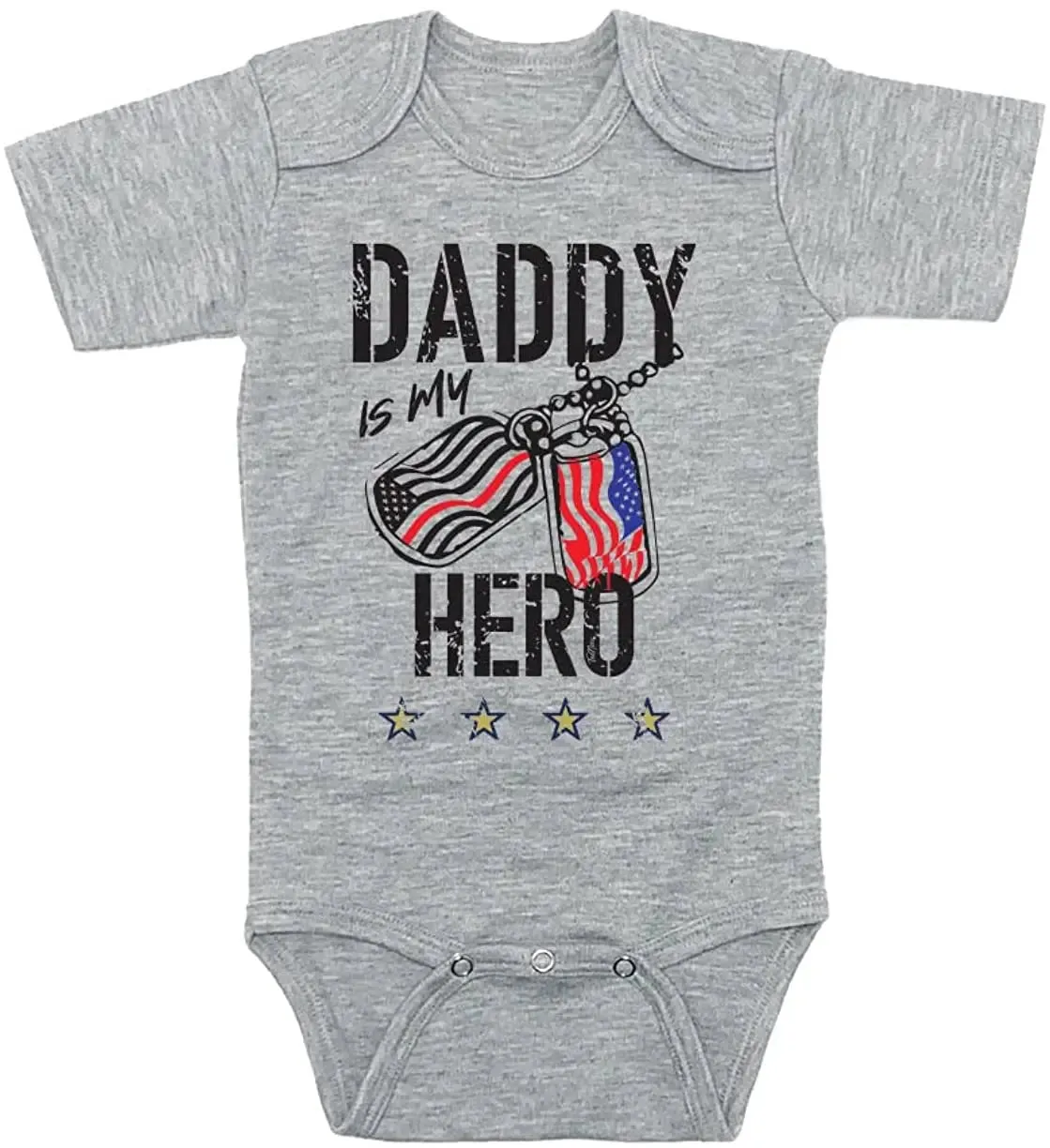 TeeNow - Daddy Is My Hero (Custom Color All Branches) - US Military Inspired Baby Infant Onesie / Bodysuit - Boy / Girl