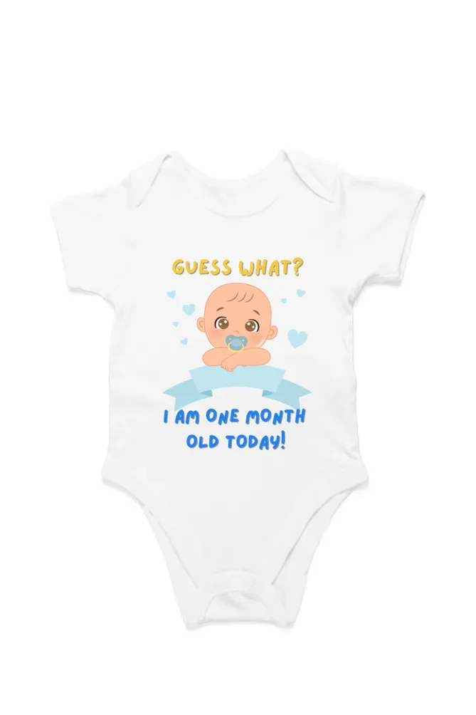 Tiny Bundle of Joy: Celebrating 1 Month of Sweetness of Your Cute Baby Boy!