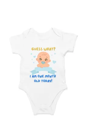 Tiny Bundle of Joy: Celebrating 1 Month of Sweetness of Your Cute Baby Boy!