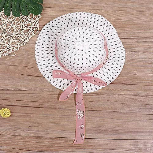 Toddler Kid Baby Girl Clothes Floral Vest T-Shirt Tops  Shorts Pant with Cute Sun Hat 3Pcs Outfits Set (2-3T)