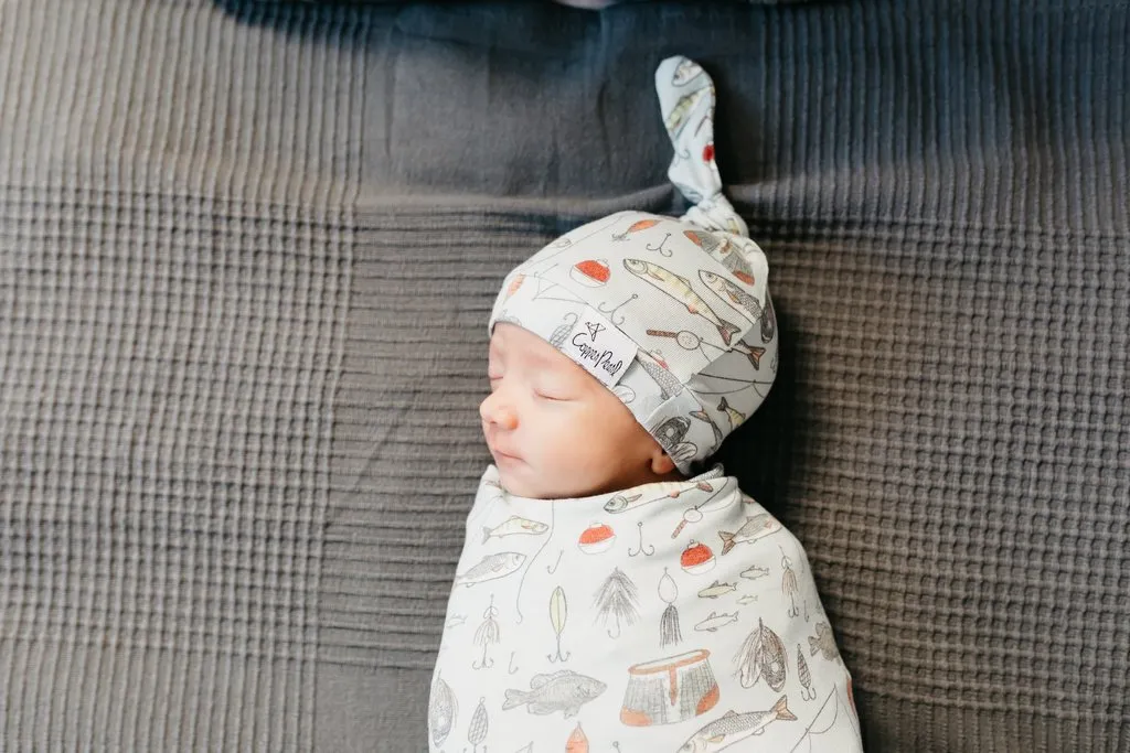 Trout - 0-4m Top Knot Hat