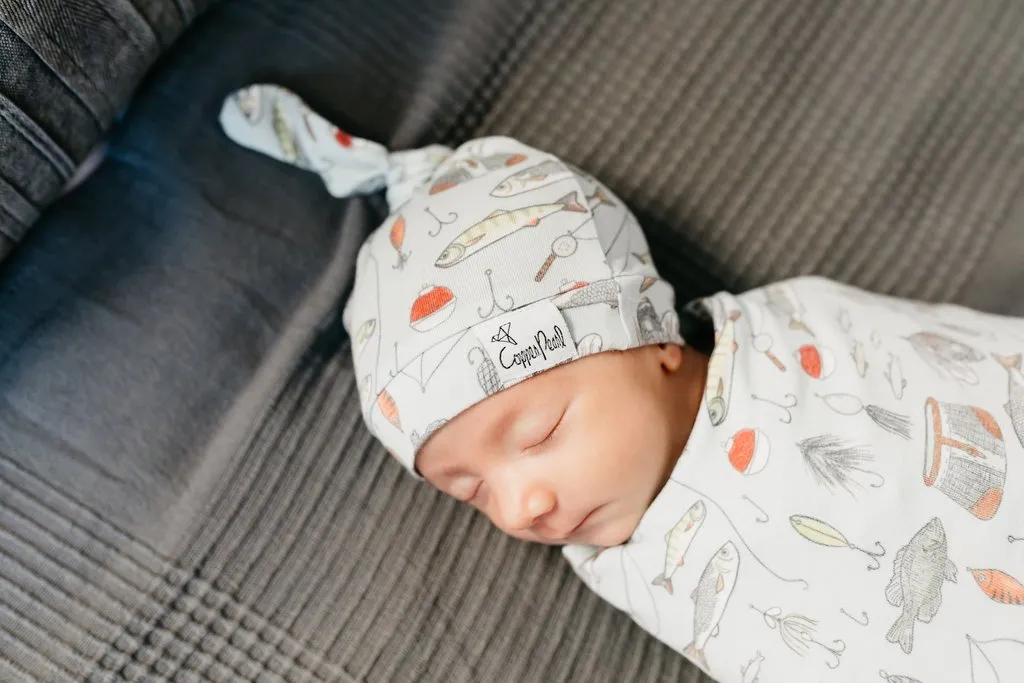 Trout - 0-4m Top Knot Hat