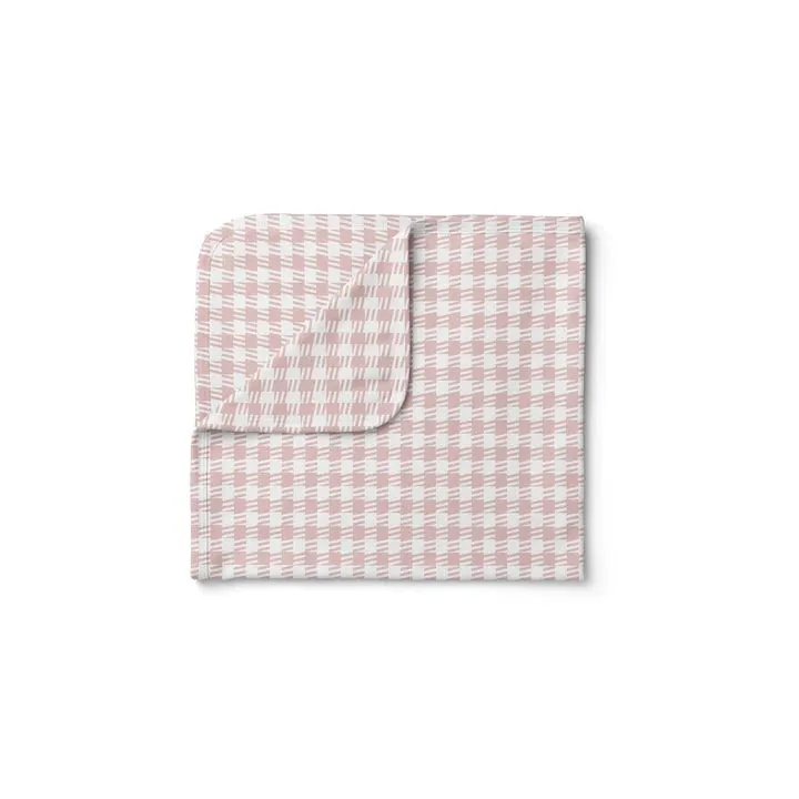 TUK Pink Pattern Swaddle and Beanie Set 6-12 Months