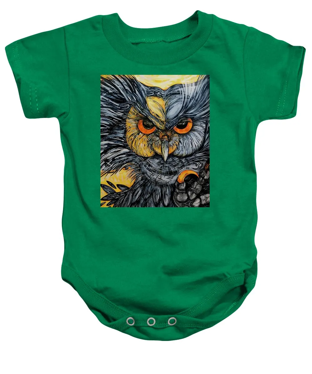 Un Great Horned Owl - Baby Onesie