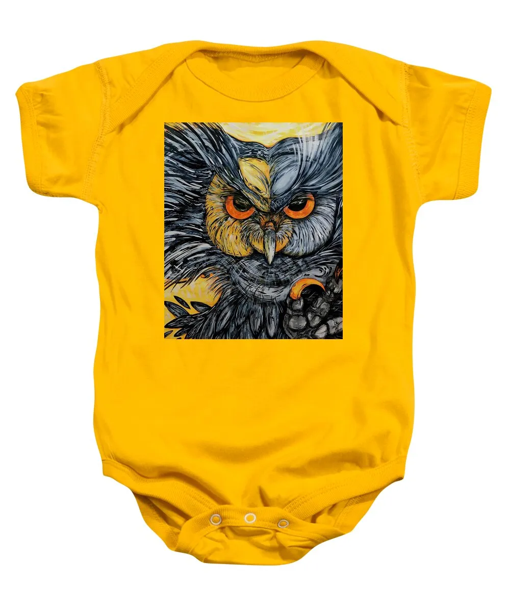 Un Great Horned Owl - Baby Onesie