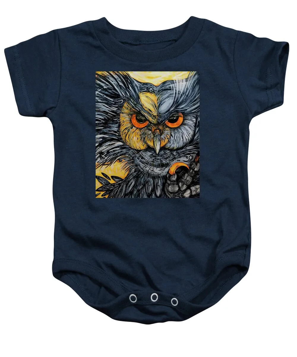 Un Great Horned Owl - Baby Onesie