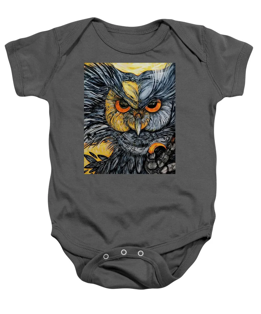 Un Great Horned Owl - Baby Onesie
