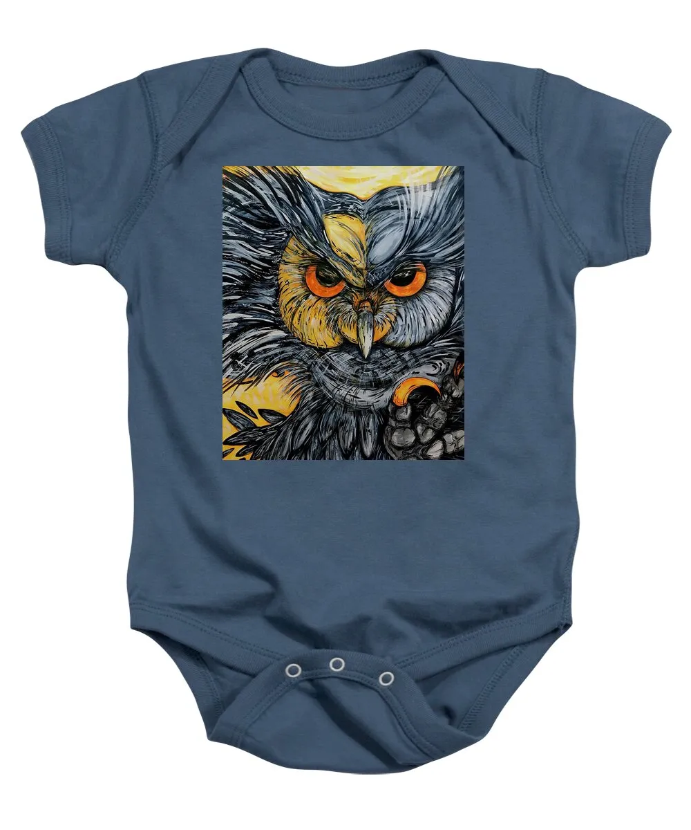Un Great Horned Owl - Baby Onesie