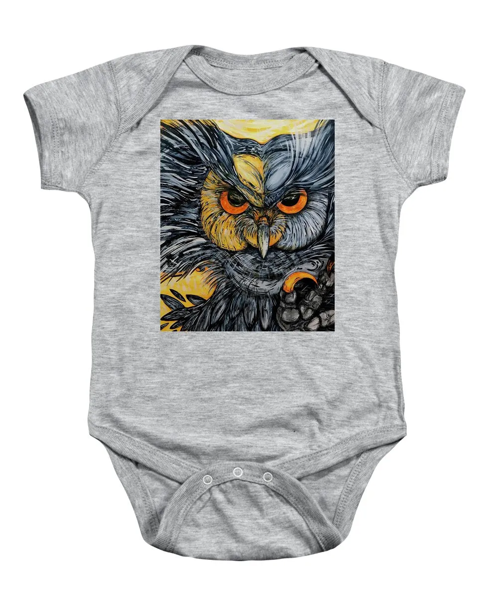 Un Great Horned Owl - Baby Onesie