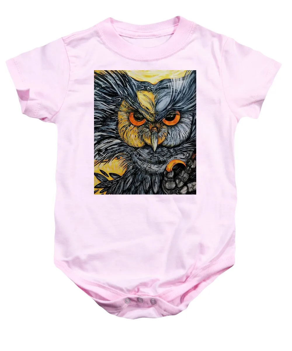 Un Great Horned Owl - Baby Onesie