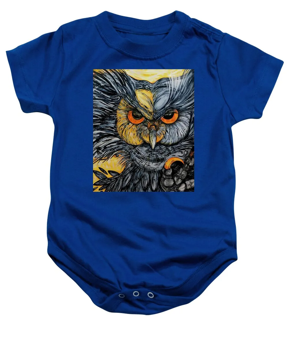 Un Great Horned Owl - Baby Onesie