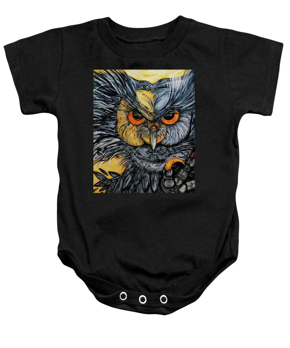Un Great Horned Owl - Baby Onesie