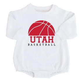 University of Utah | Basketball Graphic Sweatshirt Bubble Romper