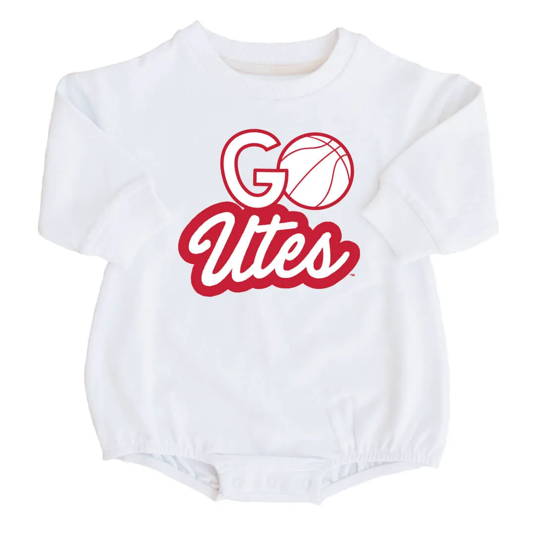 University of Utah | Basketball Graphic Sweatshirt Bubble Romper