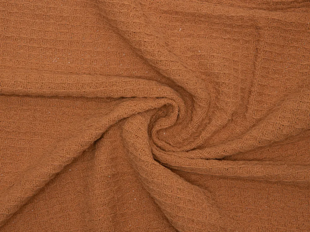 Waffle Blanket 100% Cotton (Cinnamon)