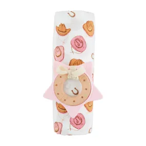 Western Cowgirl Muslin Swaddle