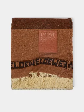 Wool and Linen Striped Blanket