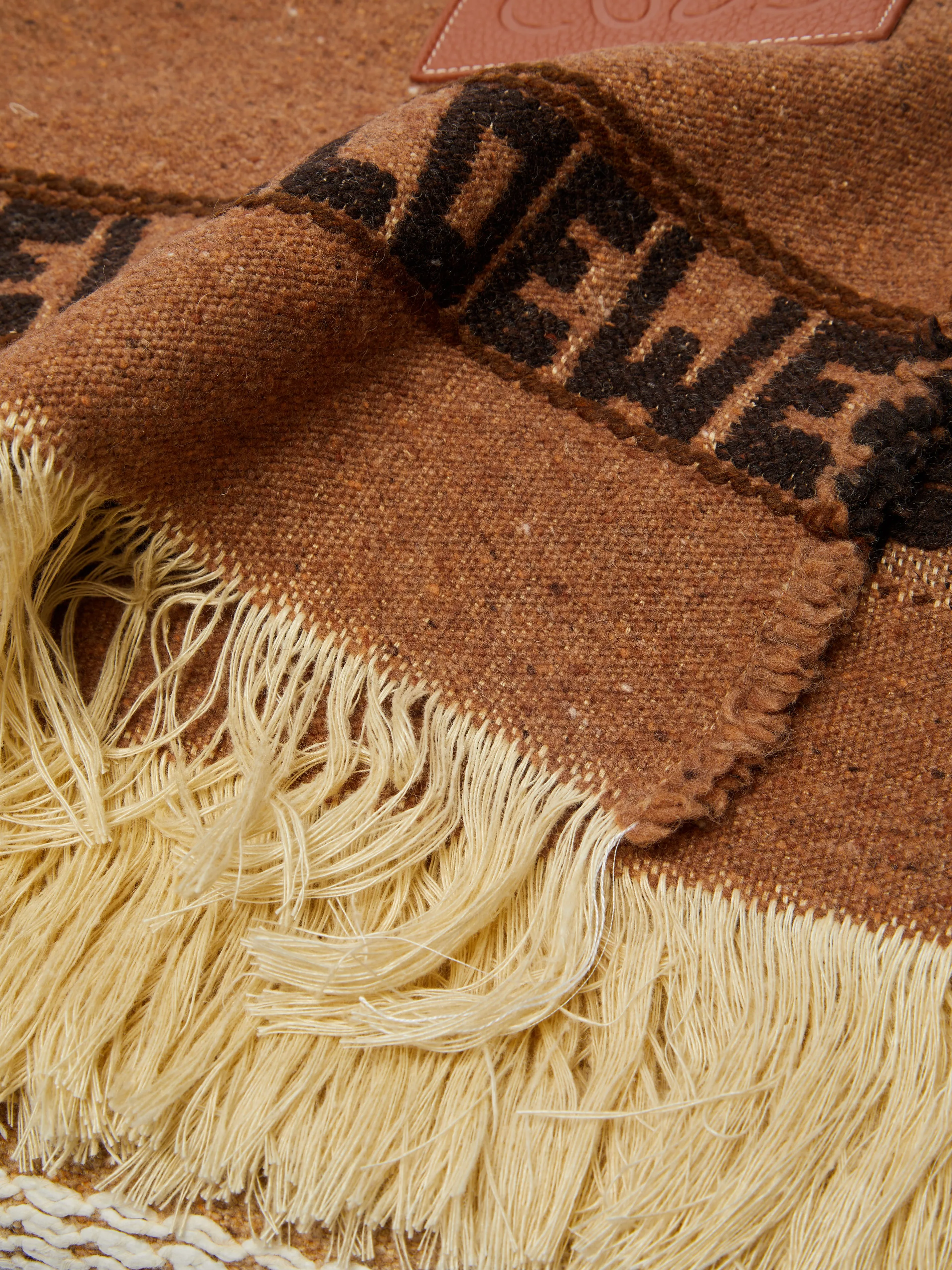 Wool and Linen Striped Blanket